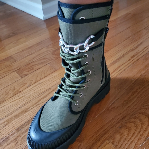 Yoki Rugged Boots - Olive - Last One!! - Picture 3 of 5